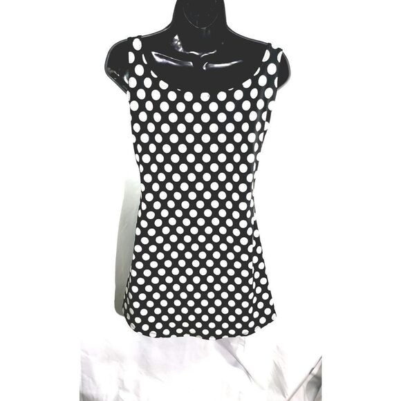 Black & white polka dot dress - Picture 3 of 4